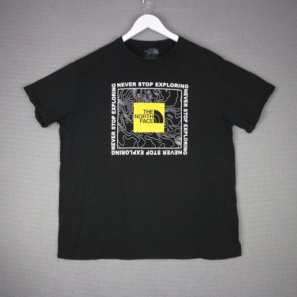 The North Face Never Stop Exploring Faded Black Tee Mens XL - Picture 1 of 6